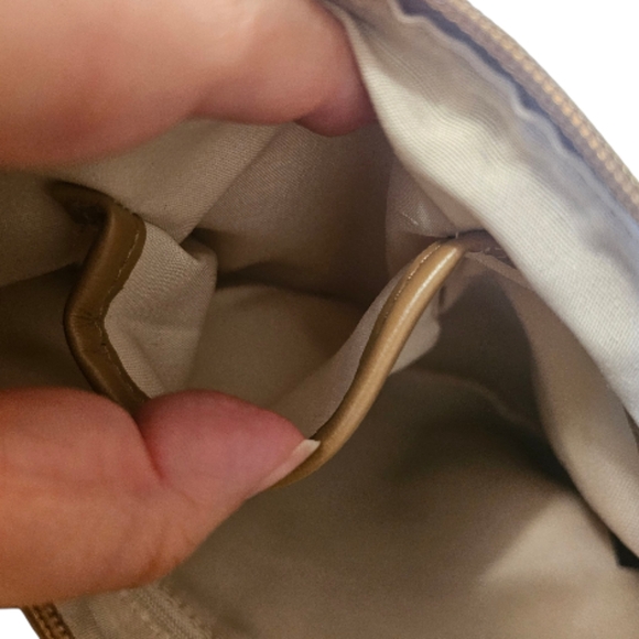 Beige and Gold Tahari Women's Wristlet - Picture 7 of 11